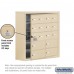 Salsbury Cell Phone Storage Locker - with Front Access Panel - 5 Door High Unit (8 Inch Deep Compartments) - 12 A Doors (11 usable) and 4 B Doors - Sandstone - Surface Mounted - Master Keyed Locks